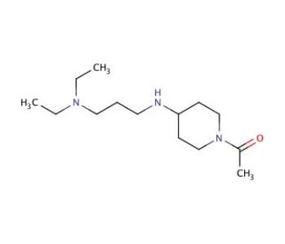 N&prime;-(1-Acetylpiperidin-4-yl)-N,N-diethylpropane-1,3-diamine - chemical structure image