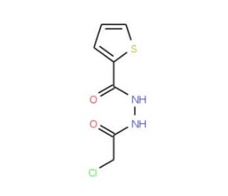 N&prime;-(2-chloroacetyl)thiophene-2-carbohydrazide - chemical structure image