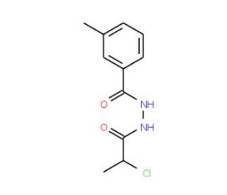 N&prime;-(2-chloropropanoyl)-3-methylbenzohydrazide - chemical structure image