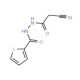N′-(2-cyanoacetyl)thiophene-2-carbohydrazide - chemical structure image