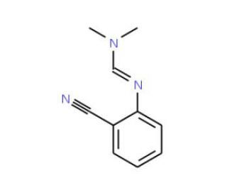 N&prime;-(2-cyanophenyl)-N,N-dimethylimidoformamide - chemical structure image