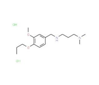 N&prime;-(3-methoxy-4-propoxybenzyl)-N,N-dimethylpropane-1,3-diamine dihydrochloride (CAS 1049750-88-0) - chemical structure image
