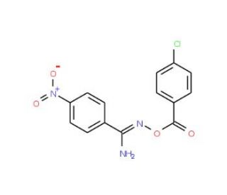 N&prime;-(4-Chlorobenzoyloxy)-4-nitrobenzimidamide (CAS 68451-89-8) - chemical structure image
