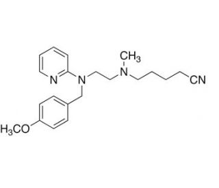 N′-(4-Cyanobutyl)-N-(4-methoxybenzyl)-N′-methyl-N-2-pyridinyl-1,2-ethanediamine (CAS 109912-34-7) - chemical structure image