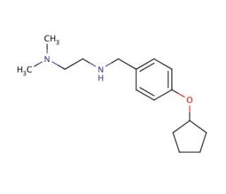 N&prime;-(4-Cyclopentyloxy-benzyl)-N,N-dimethyl-ethane-1,2-diamine - chemical structure image