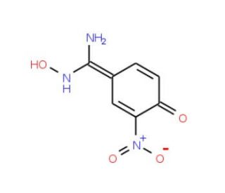 N&prime;,4-Dihydroxy-3-nitrobenzenecarboximidamide - chemical structure image