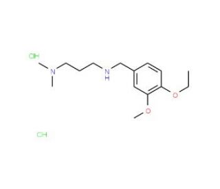 N&prime;-(4-ethoxy-3-methoxybenzyl)-N,N-dimethylpropane-1,3-diamine dihydrochloride - chemical structure image