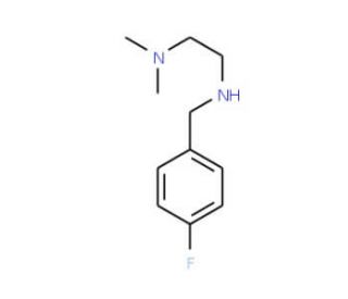 N&prime;-(4-Fluoro-benzyl)-N,N-dimethyl-ethane-1,2-diamine - chemical structure image