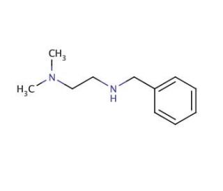 N&prime;-Benzyl-N,N-dimethylethylenediamine (CAS 103-55-9) - chemical structure image