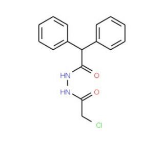 N&prime;-(chloroacetyl)-2,2-diphenylacetohydrazide - chemical structure image