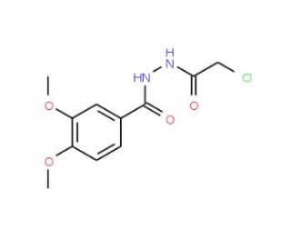 N&prime;-(chloroacetyl)-3,4-dimethoxybenzohydrazide - chemical structure image