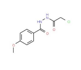 N&prime;-(chloroacetyl)-4-methoxybenzohydrazide (CAS 50677-25-3) - chemical structure image