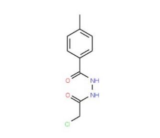 N&prime;-(chloroacetyl)-4-methylbenzohydrazide (CAS 199938-21-1) - chemical structure image