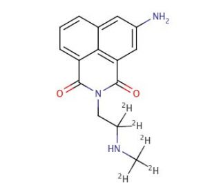 N&prime;-Desmethyl Amonafide-d5 - chemical structure image