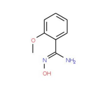 N&prime;-hydroxy-2-methoxybenzenecarboximidamide (CAS 771-28-8) - chemical structure image