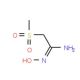 N′-Hydroxy-2-(methylsulfonyl)ethanimidamide (CAS 446276-20-6) - chemical structure image