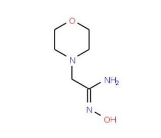 N&prime;-hydroxy-2-(morpholin-4-yl)ethanimidamide (CAS 5815-63-4) - chemical structure image