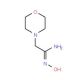 N′-hydroxy-2-(morpholin-4-yl)ethanimidamide (CAS 5815-63-4) - chemical structure image