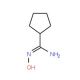 N′-hydroxycyclopentanecarboximidamide (CAS 99623-12-8) - chemical structure image