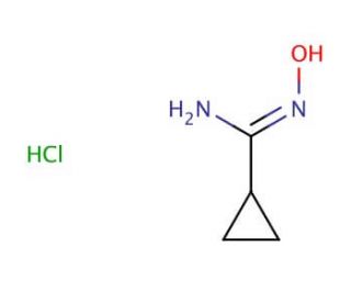 N&prime;-hydroxycyclopropanecarboximidamide hydrochloride - chemical structure image