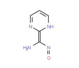 N&prime;-hydroxypyrimidine-2-carboximidamide (CAS 90993-49-0) - chemical structure image