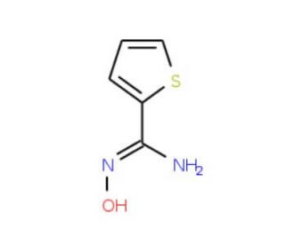 N&prime;-hydroxythiophene-2-carboximidamide (CAS 53370-51-7) - chemical structure image