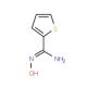 N′-hydroxythiophene-2-carboximidamide (CAS 53370-51-7) - chemical structure image
