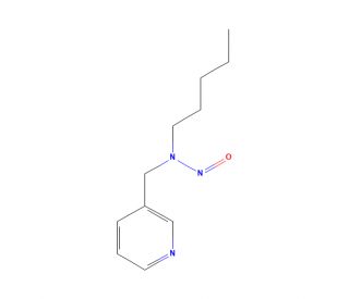 N&prime;-Nitrosopentyl-(3-picolyl)amine (CAS 124521-15-9) - chemical structure image