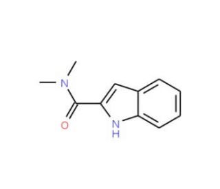 N&prime;,N&prime;-Dimethylindole-2-carboxamide (CAS 7511-14-0) - chemical structure image