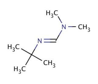 N&prime;-tert-Butyl-N,N-dimethylformamidine (CAS 23314-06-9) - chemical structure image