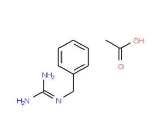 N&prime;&prime;-Benzylguanidine acetate (CAS 2211-57-6) - chemical structure image