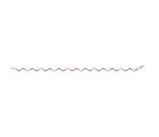 O-(2-Aminoethyl)-O&prime;-(2-azidoethyl)heptaethylene glycol (CAS 857891-82-8) - chemical structure image