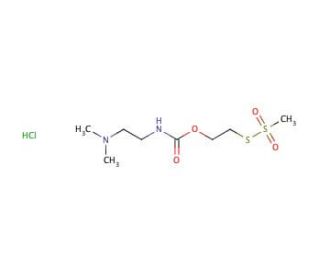 O-2-(Methanethiosulfonate)ethyl-N-(N,N-dimethylaminoethyl)carbamate, HCl (CAS 187592-54-7) - chemical structure image