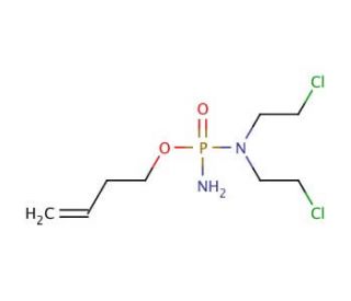 O-(3-Butenyl)-N,N-bis(2-chloroethyl)phosphorodiamidate (CAS 39800-29-8) - chemical structure image
