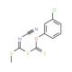 O-(3-Chlorophenyl) S-[cyanamide(methylthio)-methyl]carbonodithioate - chemical structure image