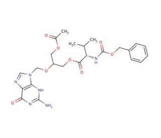 O-Acetyl N-Benzyloxycarbonyl Valganciclovir - chemical structure image