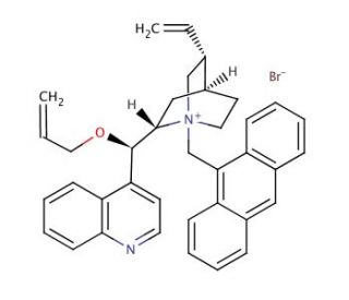 O-Allyl-N-(9-anthracenylmethyl)cinchonidinium bromide (CAS 200132-54-3) - chemical structure image