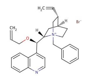 O-Allyl-N-benzylcinchonidinium bromide (CAS 158195-40-5) - chemical structure image