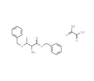 O-Benzyl-L-threonine benzyl ester oxalate(1:1) (CAS 15260-11-4) - chemical structure image