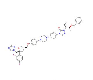 O-Benzyl Posaconazole (CAS 170985-86-1) - chemical structure image