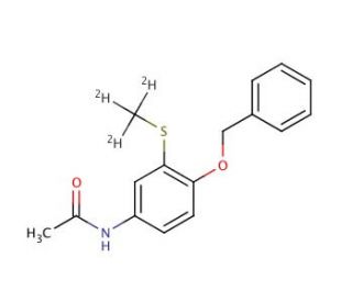 O-Benzyl-S-(methyl-d3)-3-thioacetaminophen - chemical structure image