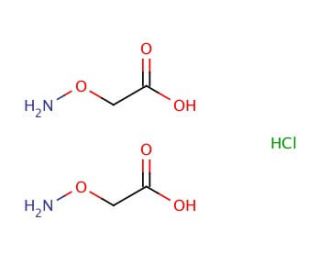 O-(Carboxymethyl)hydroxylamine hemihydrochloride (CAS 2921-14-4) - chemical structure image