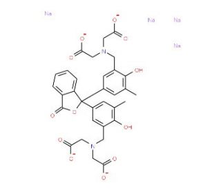 o-Cresolphthalein complexone tetrasodium salt (CAS 62698-54-8) - chemical structure image