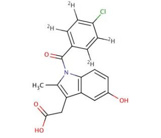 O-Desmethyl Indomethacin-d4 - chemical structure image