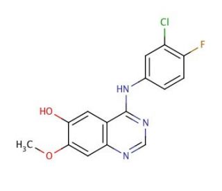 O-Desmorpholinopropyl Gefitinib (CAS 184475-71-6) - chemical structure image