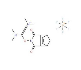 O-(endo-5-Norbornene-2,3-dicarboximido)-N,N,N′,N′-tetramethyluronium hexafluorophosphate (CAS 208462-94-6) - chemical structu