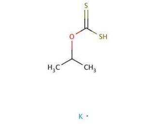 O-Isopropylxanthic acid potassium salt (CAS 140-92-1) - chemical structure image