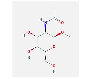 O-Methyl-N-acetyl-2-deoxy-&alpha;-D-galactosamine (CAS 6082-22-0) - chemical structure image