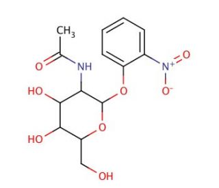 o-Nitrophenyl 2-Acetamido-2-deoxy-&alpha;-D-glucopyranoside (CAS 10139-01-2) - chemical structure image