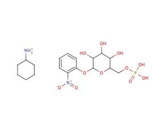 o-Nitrophenyl &beta;-D-Galactopyranoside-6-phosphate Cyclohexylammonium Salt (CAS 25405-62-3) - chemical structure image